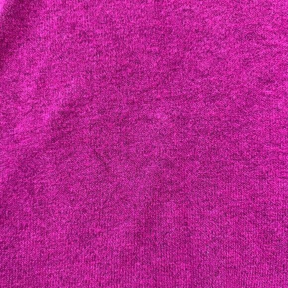 EXPRESS Fuchsia Ultra Soft Ruched Shoulder Mock Neck Sweater - Picture 7 of 8